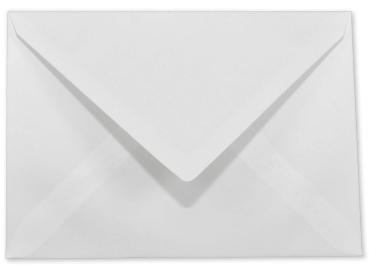 Briefumschläge - Briefhüllen in leinen (weiss), DIN B6 80g/m² oF, Nassklebung