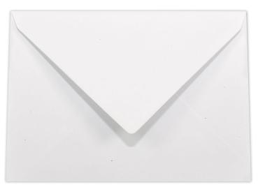 Briefumschläge - Briefhüllen in puderweiss, DIN B6 100g/m² oF, Nassklebung