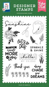 Echo Park - Stempelset "Let's Do This" Clear Stamps