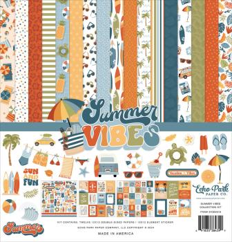Echo Park - Designpapier "Summer Vibes" Collection Kit 12x12 Inch - 12 Bogen