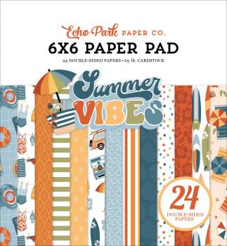 Echo Park - Designpapier "Summer Vibes" Paper Pack 6x6 Inch - 24 Bogen
