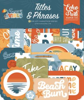 Echo Park - Stanzteile "Summer Vibes" Titles & Phrases